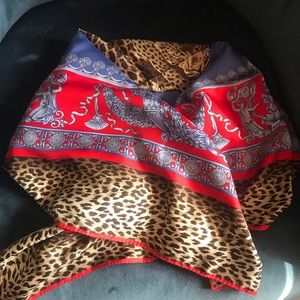New Versace 100% silk scarf
